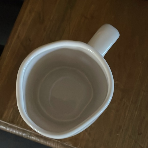 Rae Dunn “Mom” White Mug with Black lettering and Black flowers (12) - Picture 5 of 6